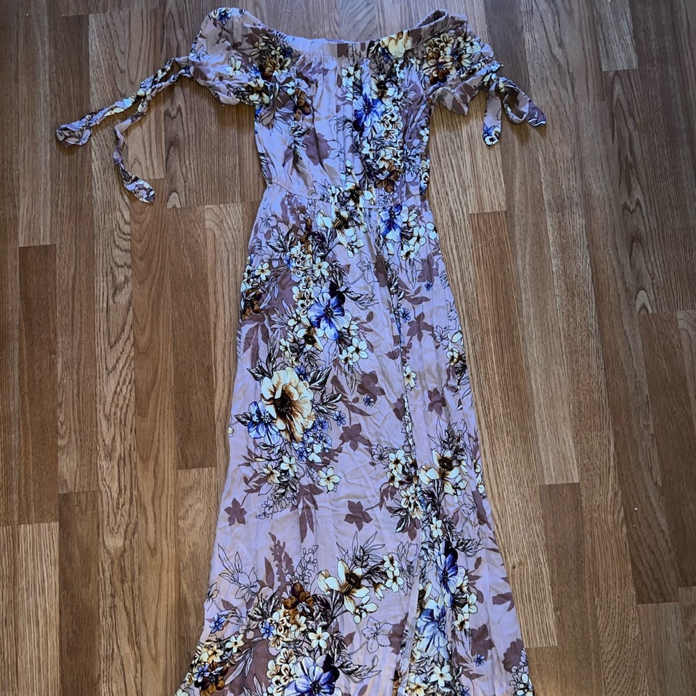 Off the Shoulder Maxi Dress